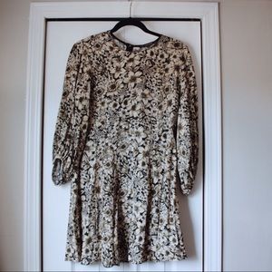 Floral fit and flare dress